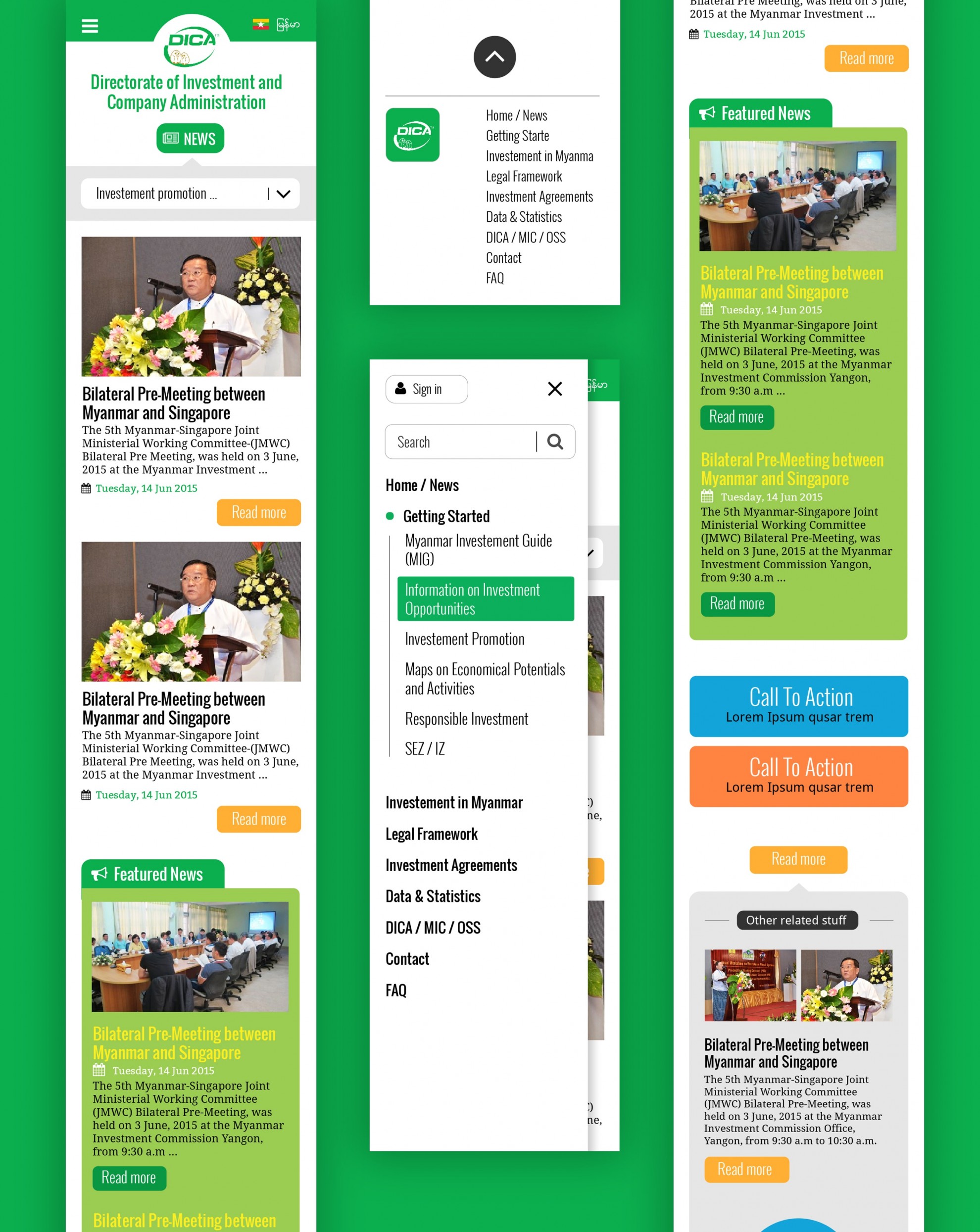 DICA Myanmar Website Design by Martin Tutko