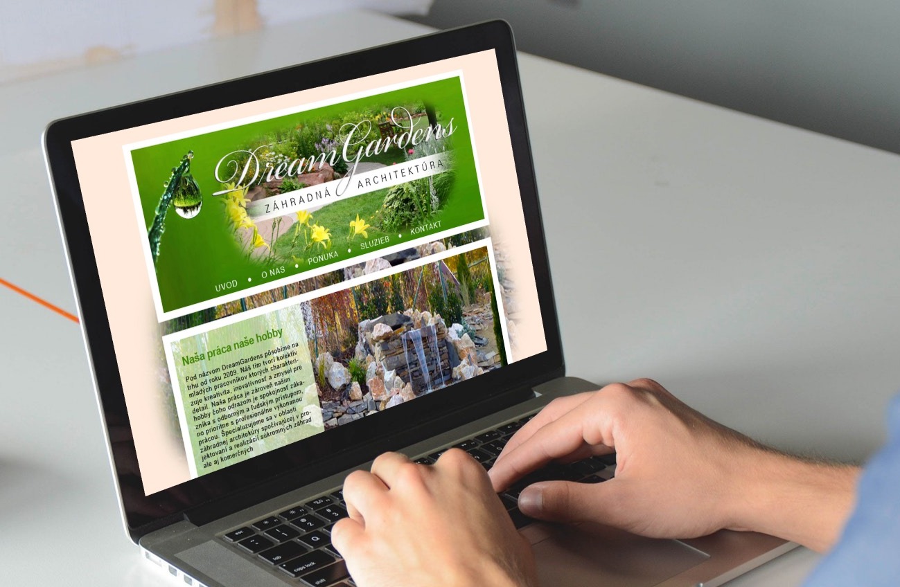 DreamGardens Website Design