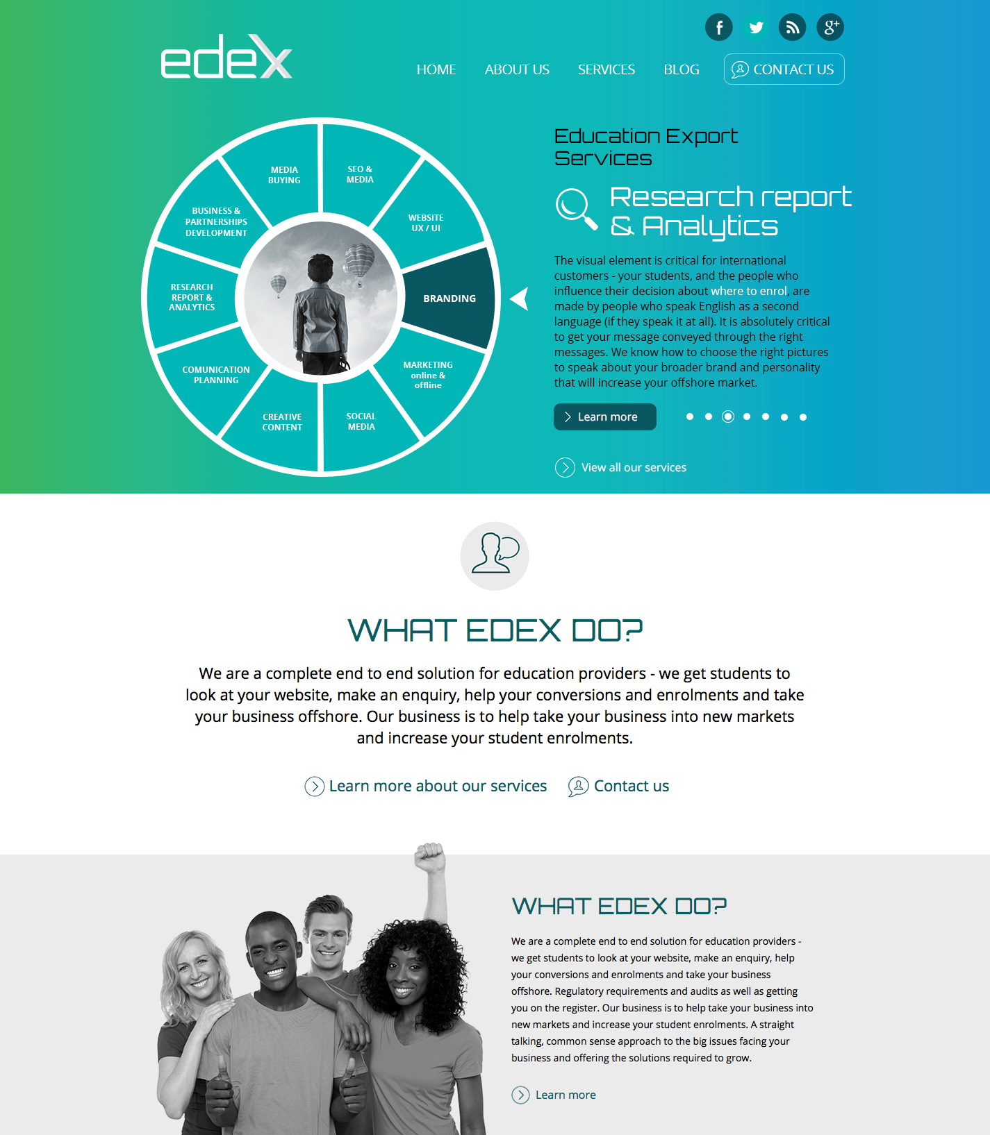 Edex Website Design by Martin Tutko