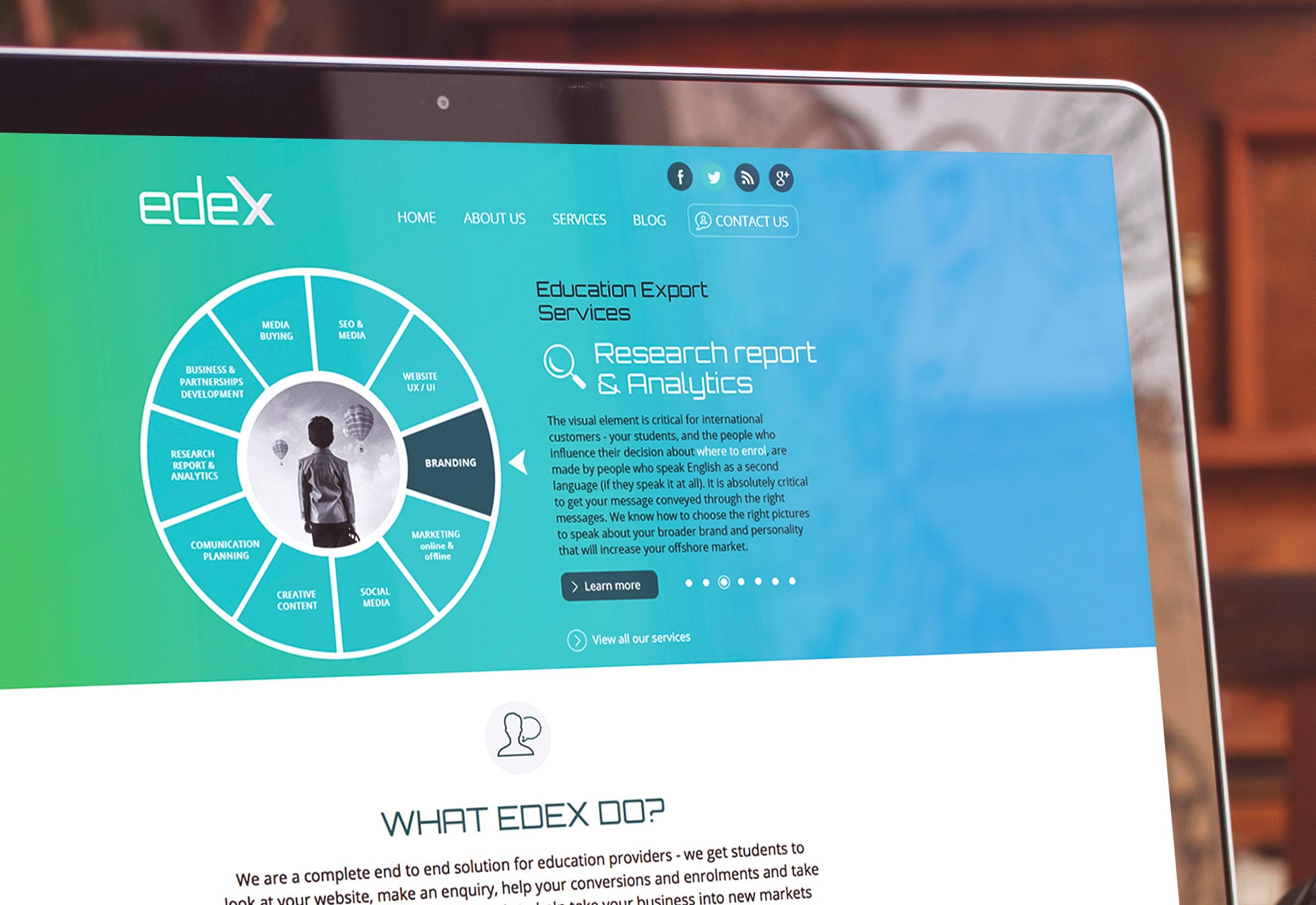 Edex Website Design by Martin Tutko